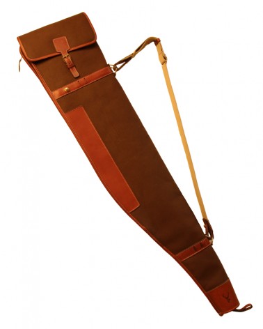 Aneas: For hunting "HIGHT SEAT" RIFLE SLEEVE - CANVAS & LEATHER
