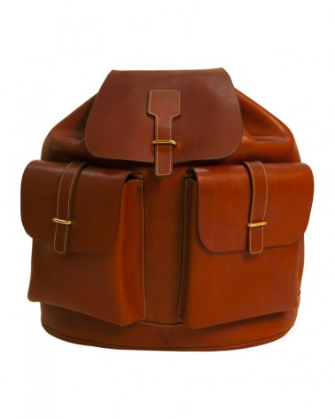 Aneas: For hunting BASE FORMED BACK PACK - LEATHER
