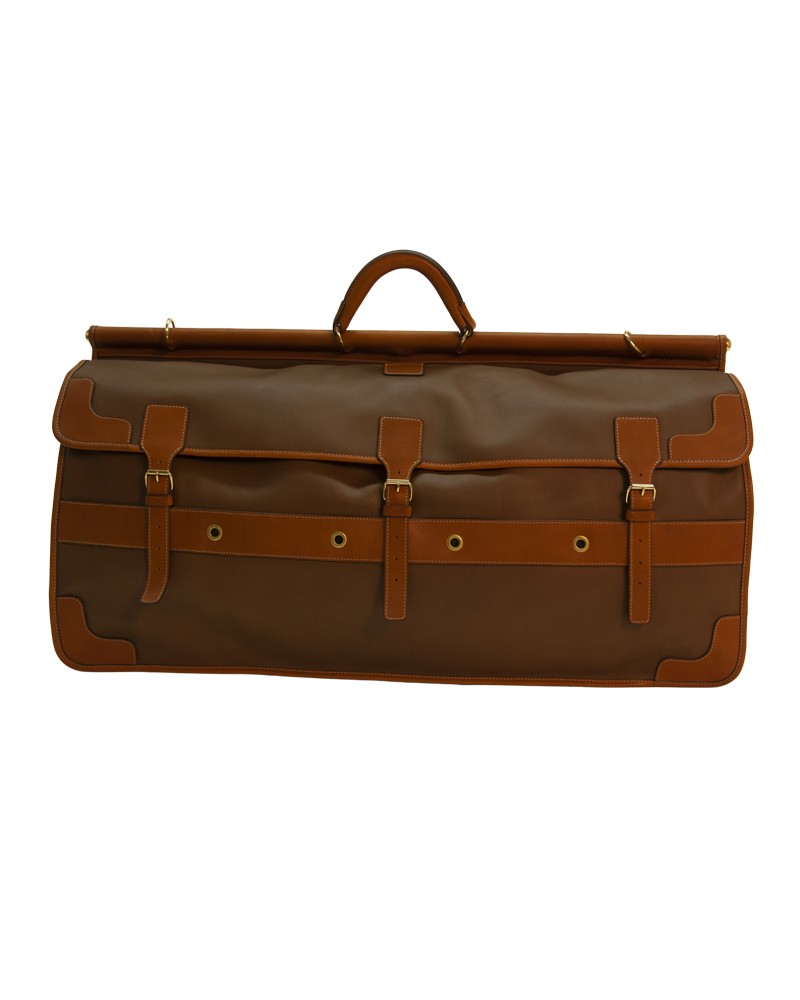 Aneas: Bags and Baggage THREE GUSSETED HUNTING BAG - LEATHER