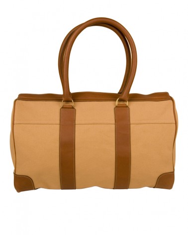 Aneas : Les sacs de voyage LE SAC CABAS ZIPPE - TOILE & CUIR
